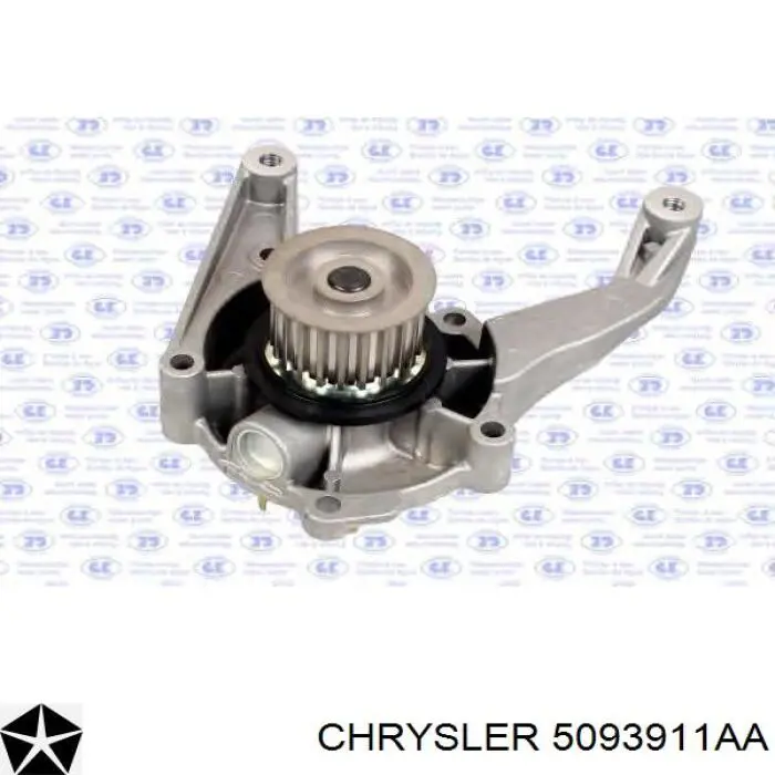 5093911AA Chrysler Помпа водяна, (насос) охолодження, в зборі з корпусом