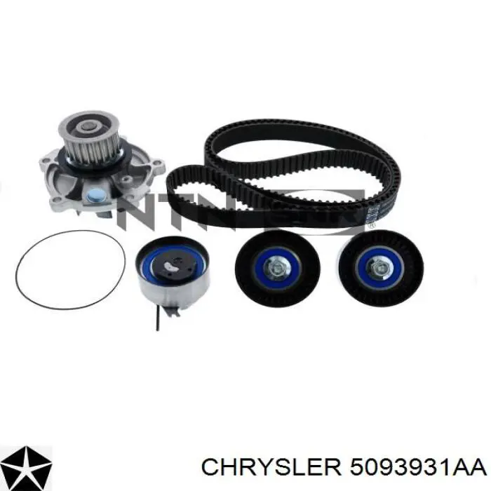 Ролик ременя ГРМ, паразитний Chrysler 5093931AA ціна, від 19.26 USD