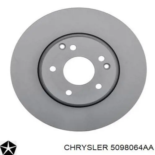 5098064AA Chrysler Гальмо дискове переднє