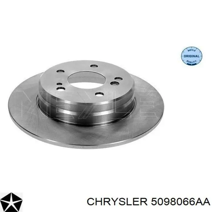 5098066AA Chrysler диск гальмівний задній