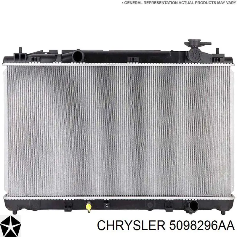 Радіатор охолодження двигуна на Chrysler Crossfire 