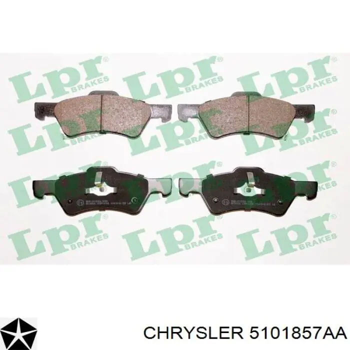 Гальмівні колодки Chrysler 5101857AA ціна, від 28.80 USD