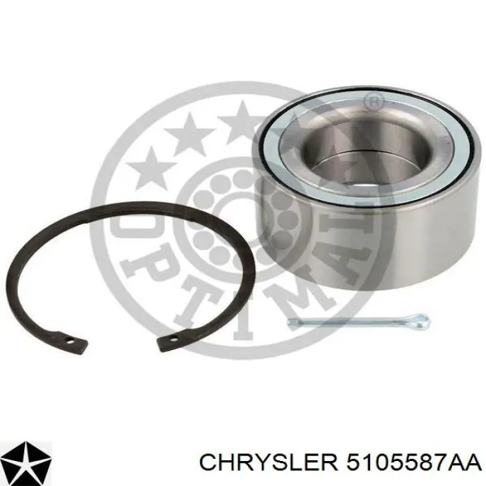 Комплект підшипник маточини передньої Fiat/Alfa/Lancia K05105587AA ціна, від 27.85 USD