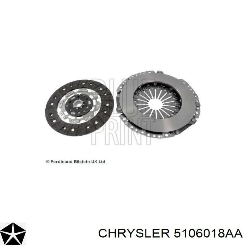 5106018AA Chrysler комплект зчеплення (3 частини)
