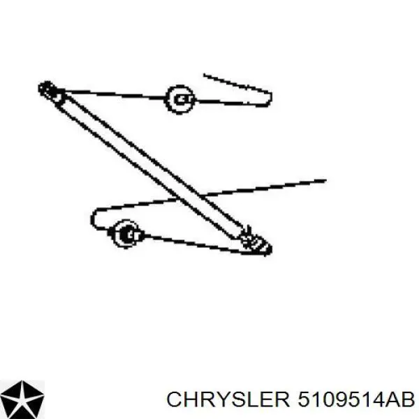 5109514AB Chrysler Амортизатор кришки багажника / двері 3/5-ї задньої