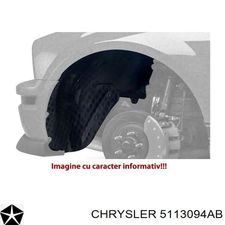 05113094AB Chrysler Підкрилок переднього крила, правий