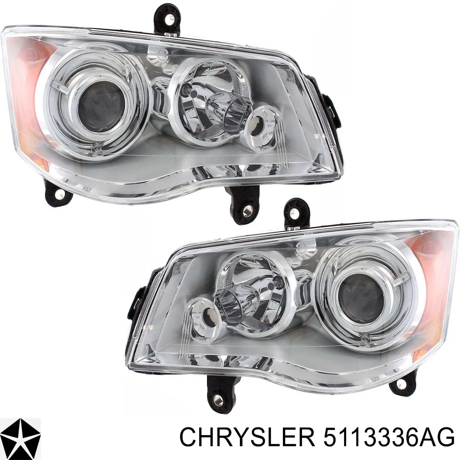 Купити 5113336AC Chrysler Права блок фара