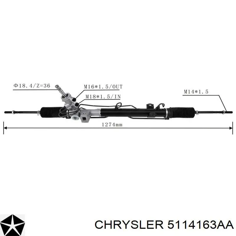 Купити 5101936AA Chrysler Рульова рейка