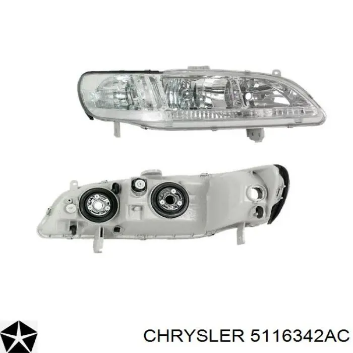 5116342AC Chrysler Основна фара - вставка