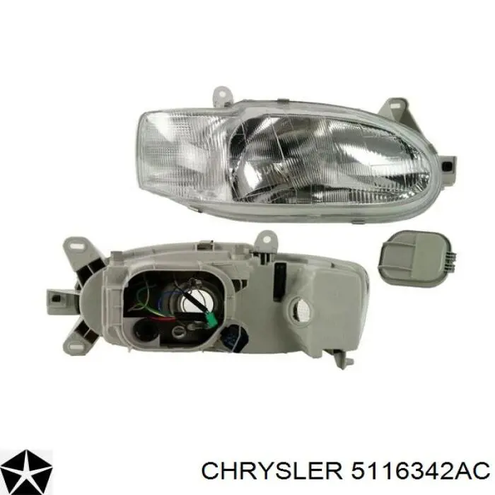 Фара правая Chrysler 5116342AC ціна, від 75.35 USD