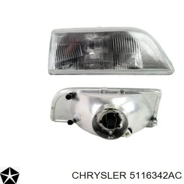 Купити 5116342AC Chrysler Права блок фара