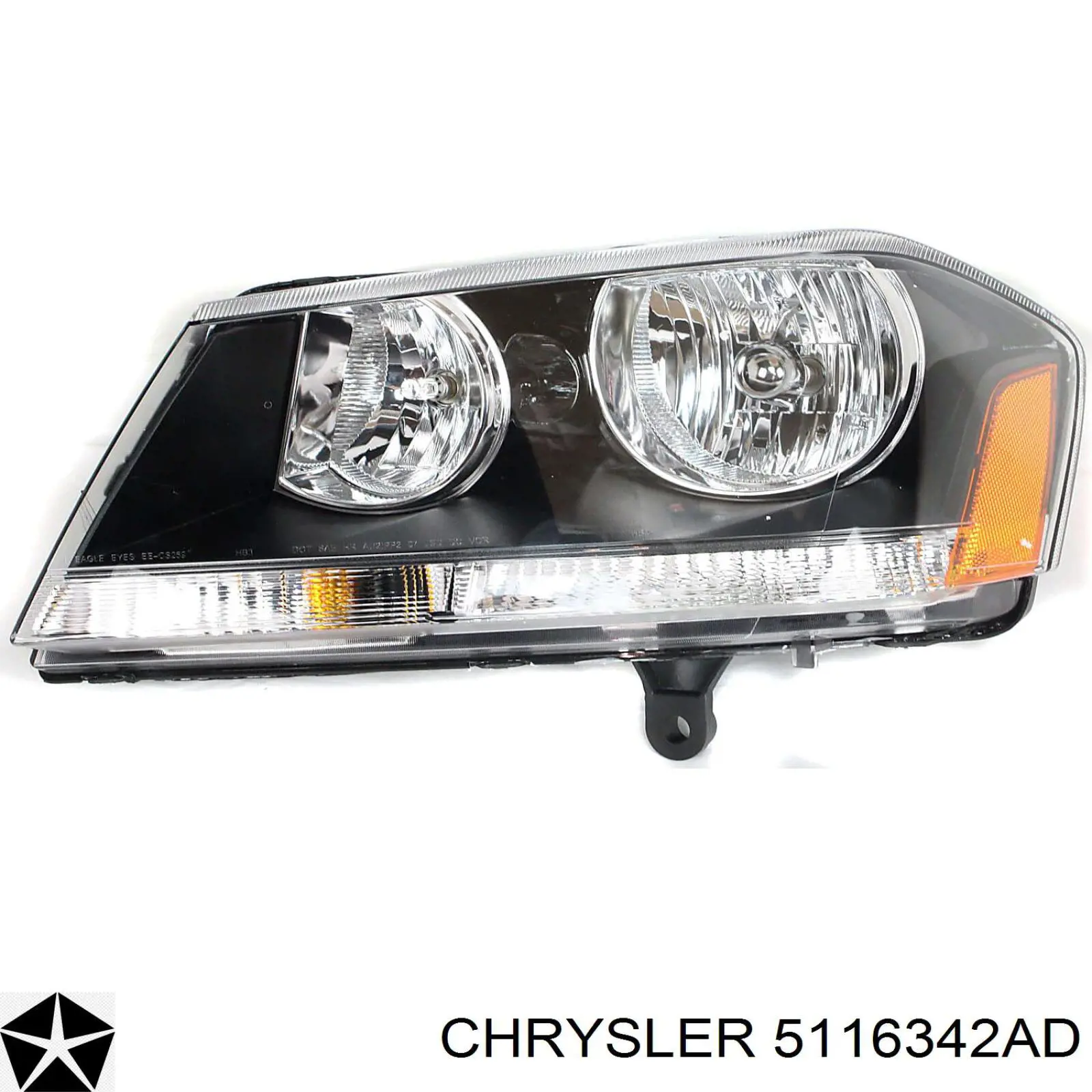 5116342AB Chrysler Основна фара - вставка