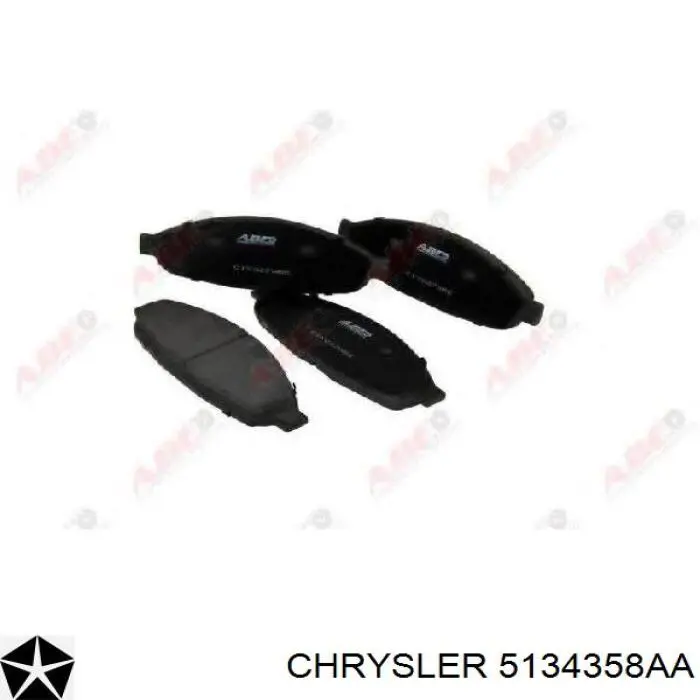 Купити 5134358AA Chrysler Колодки гальмівні передні, дискові