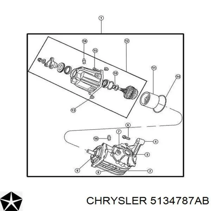 Chrysler 5134787AB ціна, від 40.15 USD
