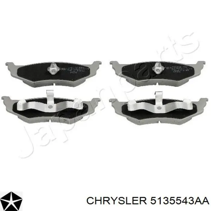 Задні гальмівні колодки Chrysler 5135543AA ціна, від 22.87 USD