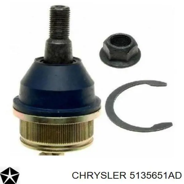 Кульова опора, нижня Chrysler 5135651AD ціна, від 15.27 USD