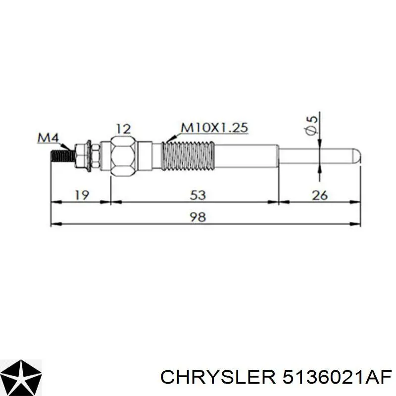  5136021AF Chrysler