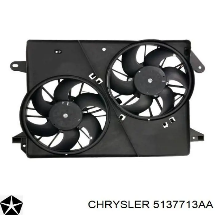 5137713AA Chrysler вентилятор/крильчатка радіатора охолодження