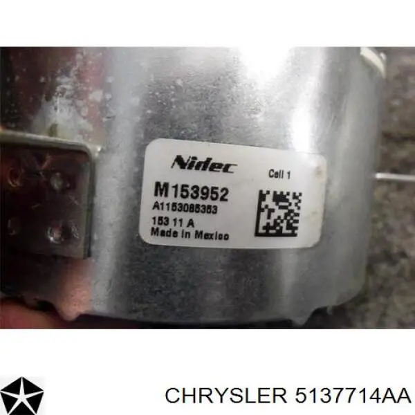 Купити 5137714AA Chrysler Двигун вентилятора системи охолодження, лівий