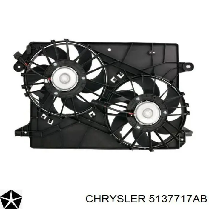 Вентилятор радіатора Chrysler 5137717AB ціна, від 50.68 USD