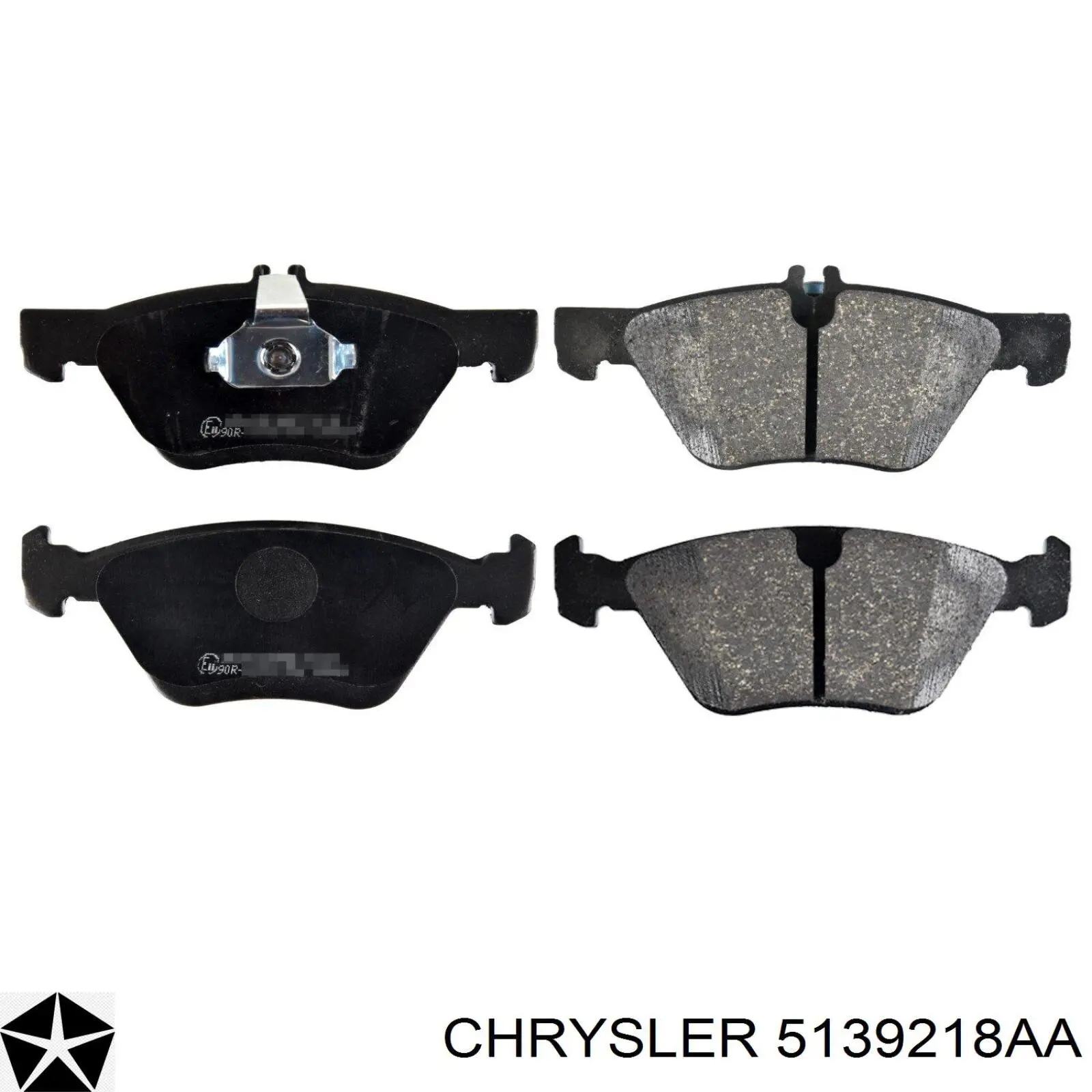 5139218AA Chrysler Передні гальмівні колодки