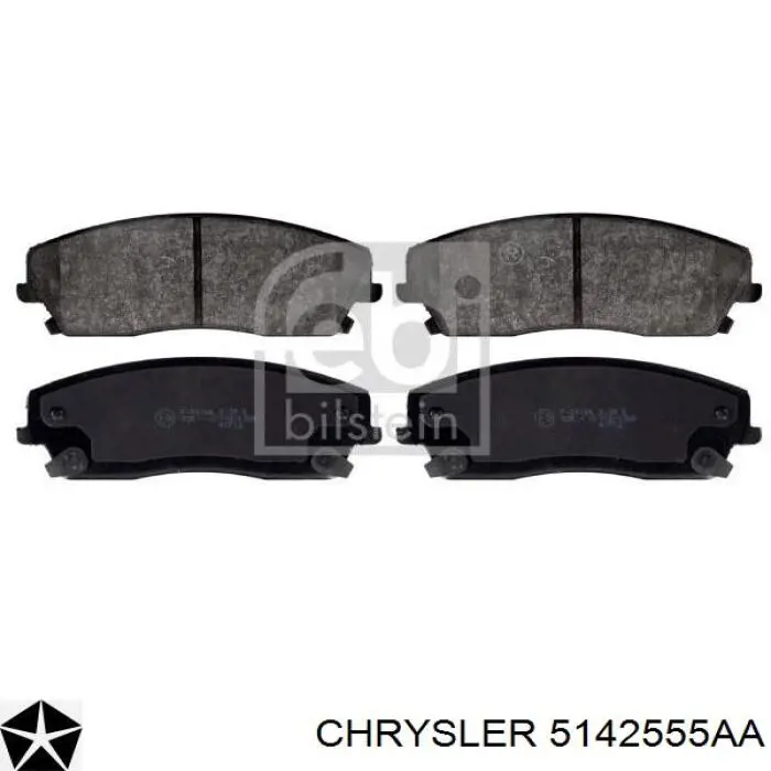 Передні тормозні колодки 5142555AA Chrysler