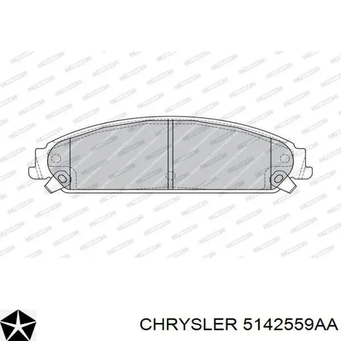 5142559AA Chrysler колодки гальмівні передні, дискові