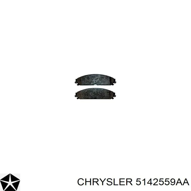Тормозні колодки Chrysler 5142559AA