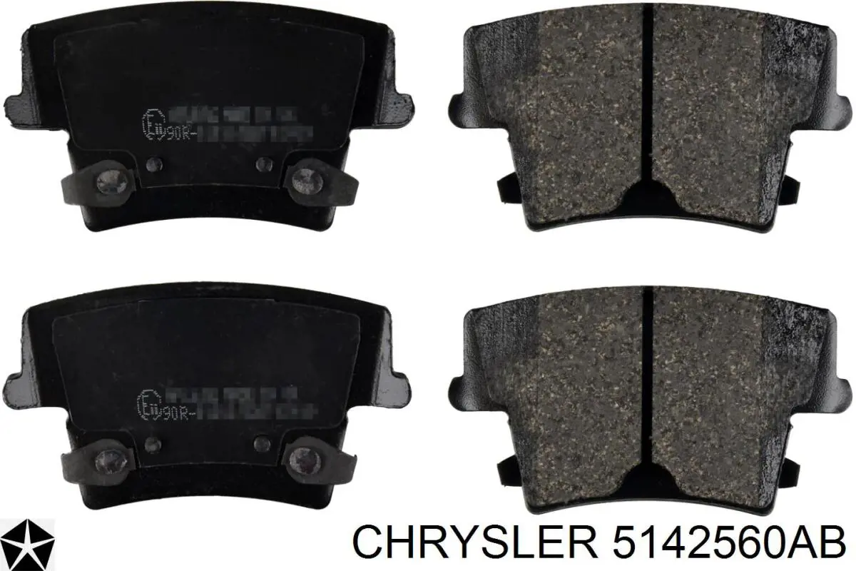 5142560AB Chrysler колодки гальмові задні, дискові