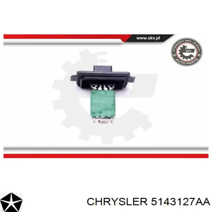 Резистор обігрівача Chrysler 5143127AA ціна, від 13.12 USD