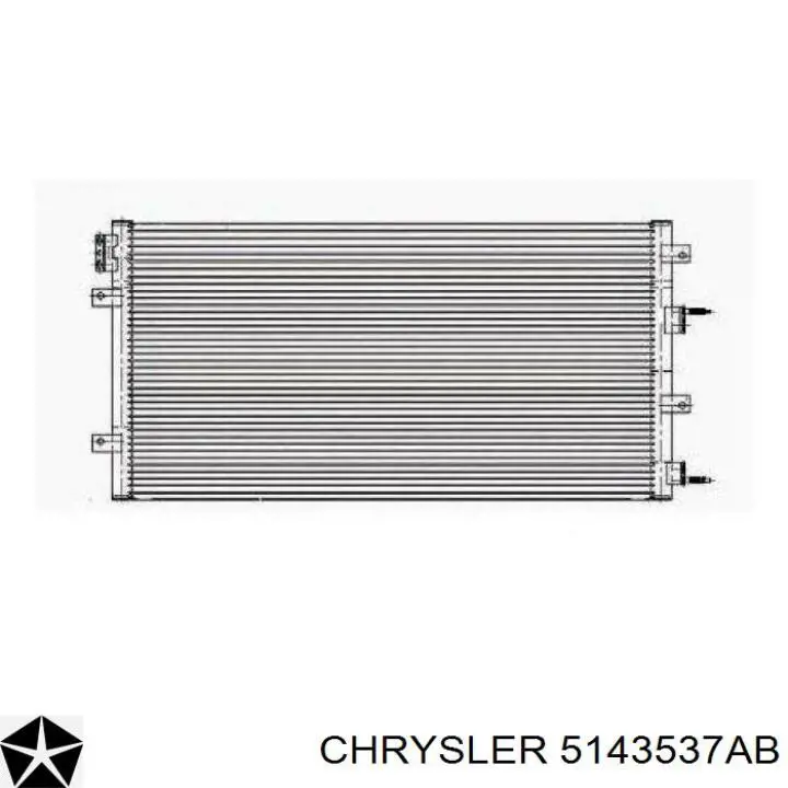 Купити 5143537AB Chrysler Радіатор системи охолодження кондиціонера