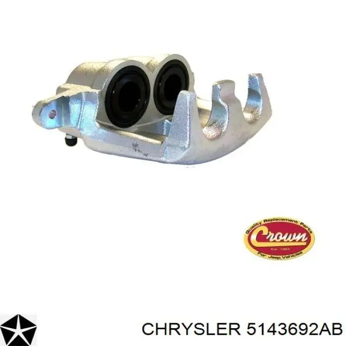 5143692AB Chrysler Супорт гальмівний передній правий