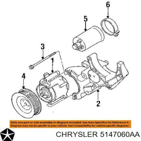  Chrysler 5147060AB ціна, від 50.62 USD