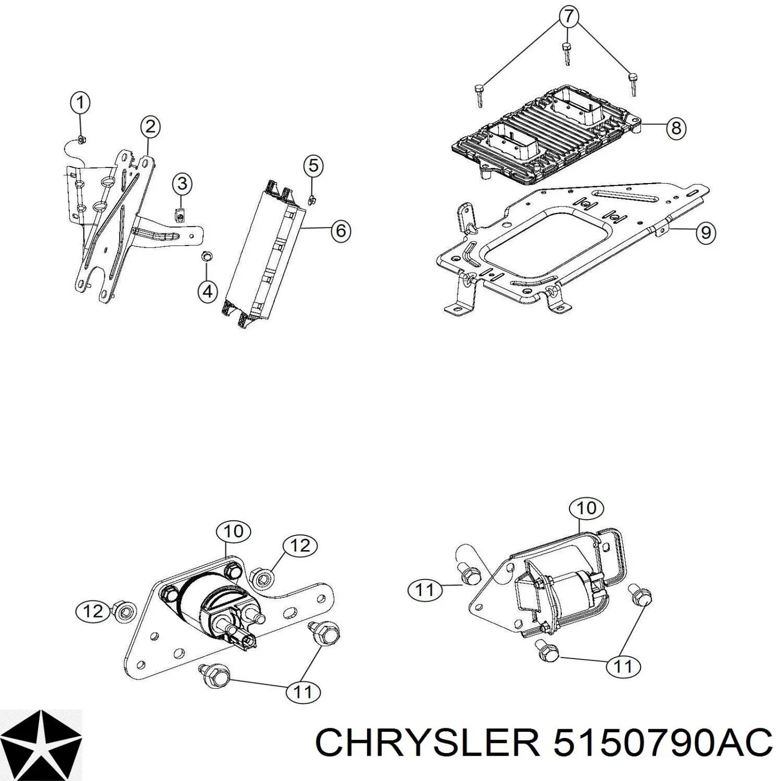  Chrysler 5150790AC ціна, від 36.91 USD