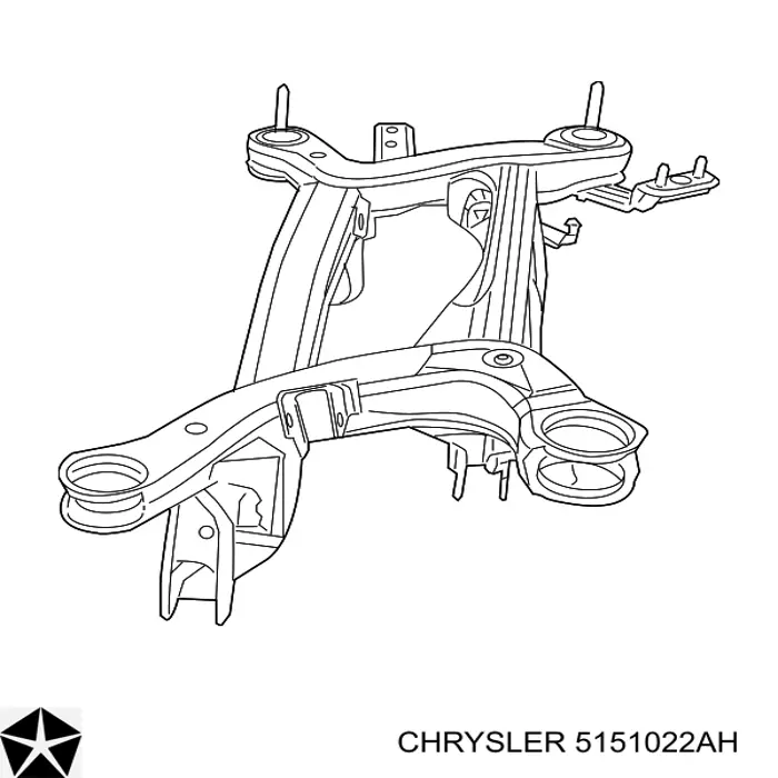 Балка задньої підвіски поперечна Chrysler 5151022AH ціна, від 77.88 USD