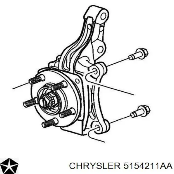 Передня маточина 5154211AA Chrysler
