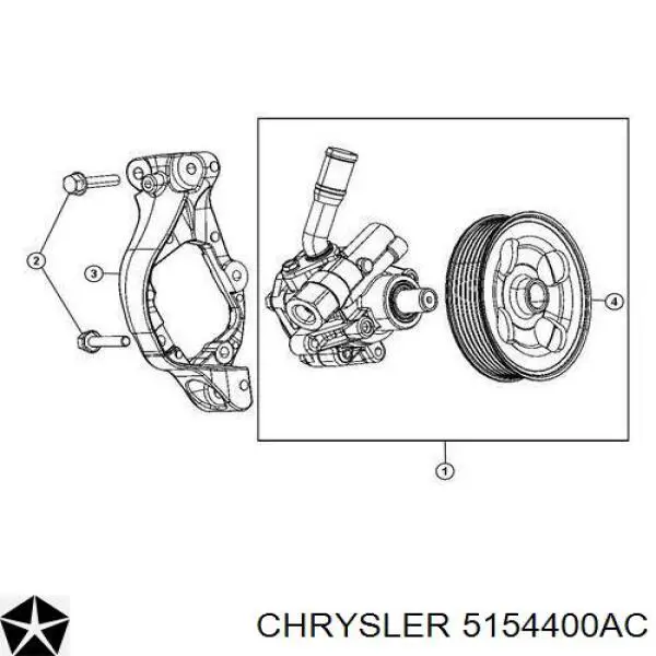 Купити 5154400AC Chrysler Насос гідравліки