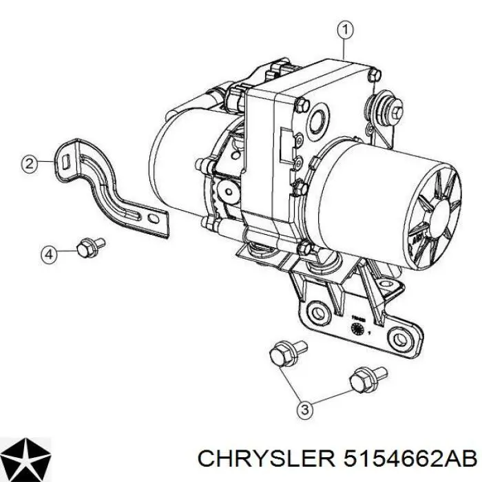 Насос ГПК Chrysler 5154662AB ціна, від 25.34 USD