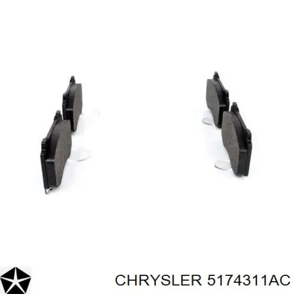 Купити 5174311AC Chrysler Колодки гальмівні передні, дискові