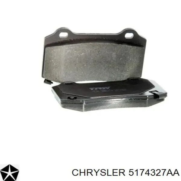 Купити 5174327AA Chrysler Задні колодки