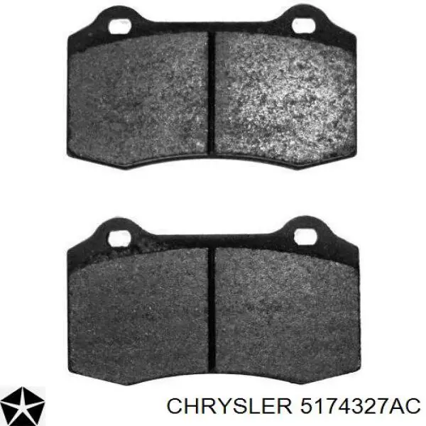 Купити 5174327AC Chrysler Задні колодки