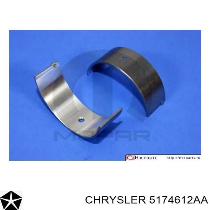 Шатунні вклалиші колінвала STD Chrysler 5174612AA ціна, від 41.25 USD