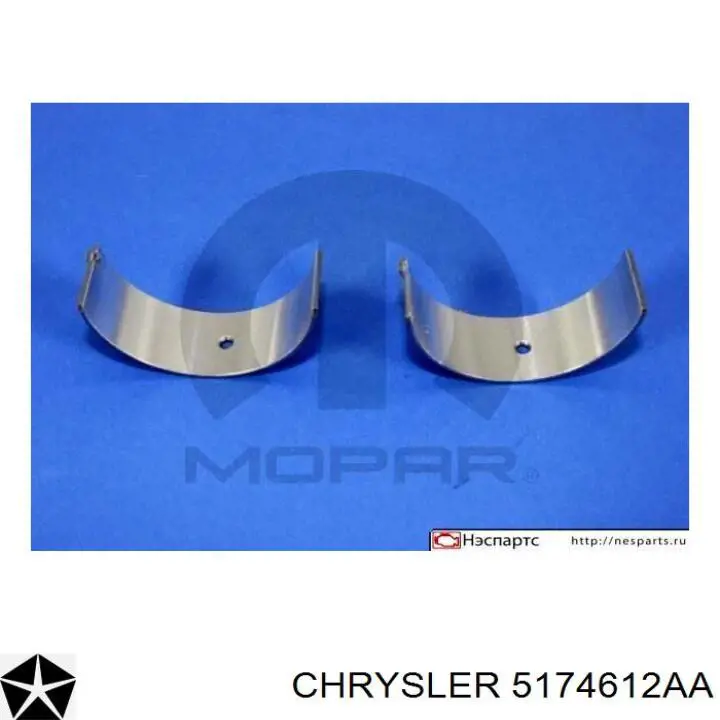5174612AA Chrysler вкладиші колінвала, шатунні, комплект, стандарт (std)