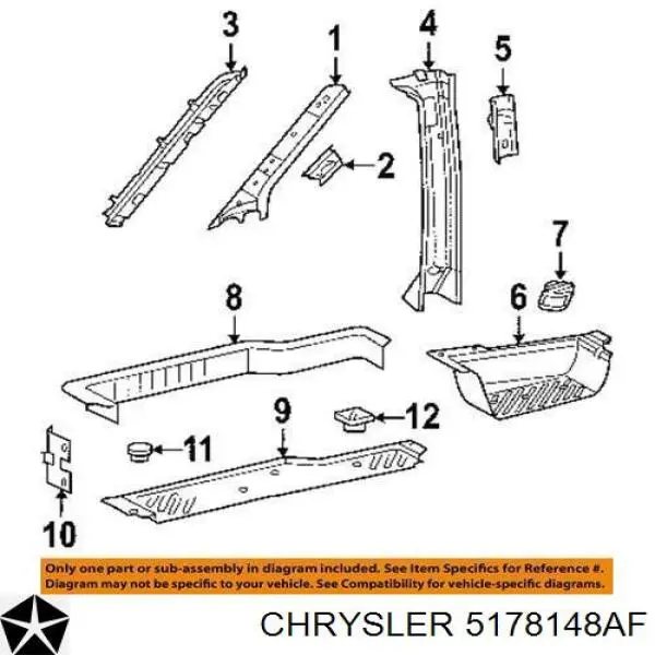  Chrysler 5178148AF ціна, від 31.67 USD