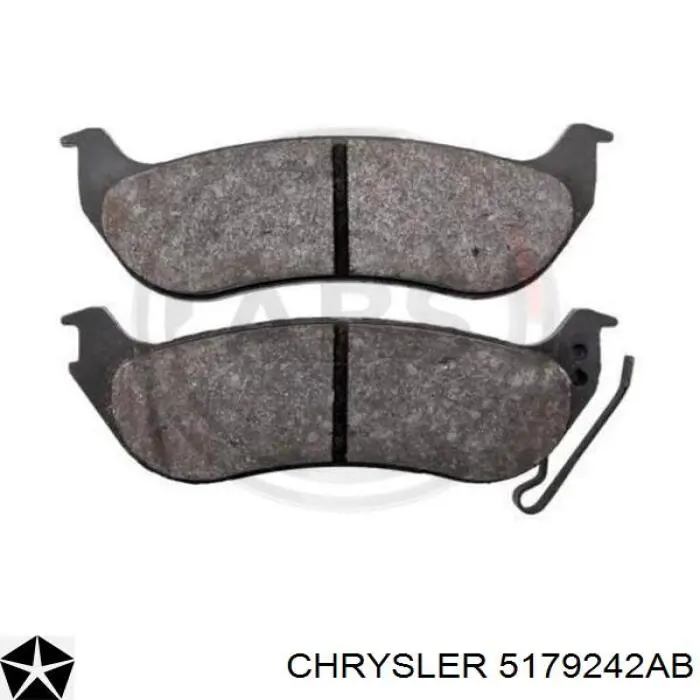 Купити 5179242AB Chrysler Задні колодки