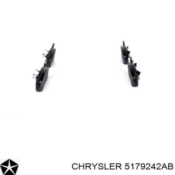 5179242AB Chrysler Колодки гальмівні задні, дискові