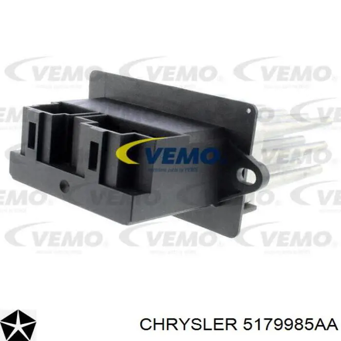 Резистор моторчика вентилятора A/C Chrysler 5179985AA ціна, від 35.21 USD