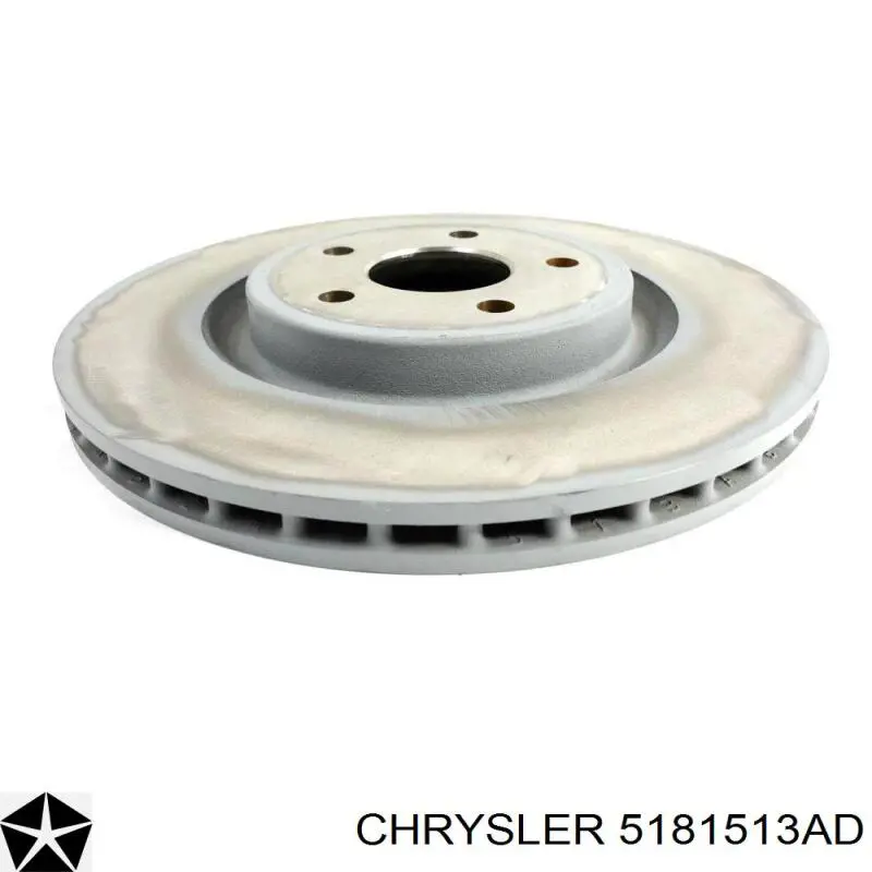Диск переднього гальма Chrysler 5181513AD ціна, від 118.61 USD