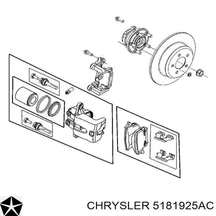 Купити 5181925AC Chrysler Підшипник ступиці колеса