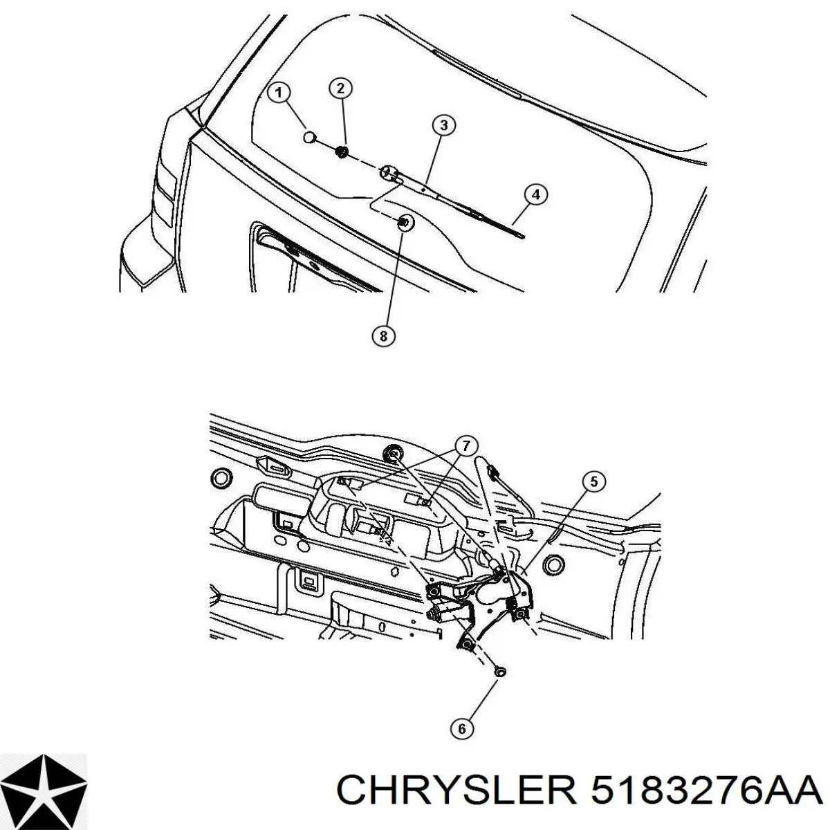  Chrysler 5183276AA ціна, від 44.78 USD